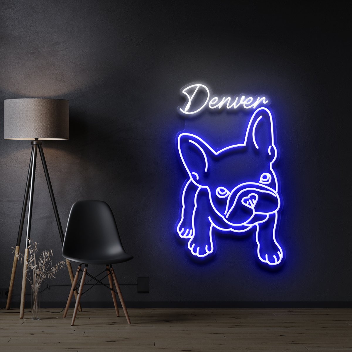 "Denver French Bulldog Puppy" Custom Neon Sign