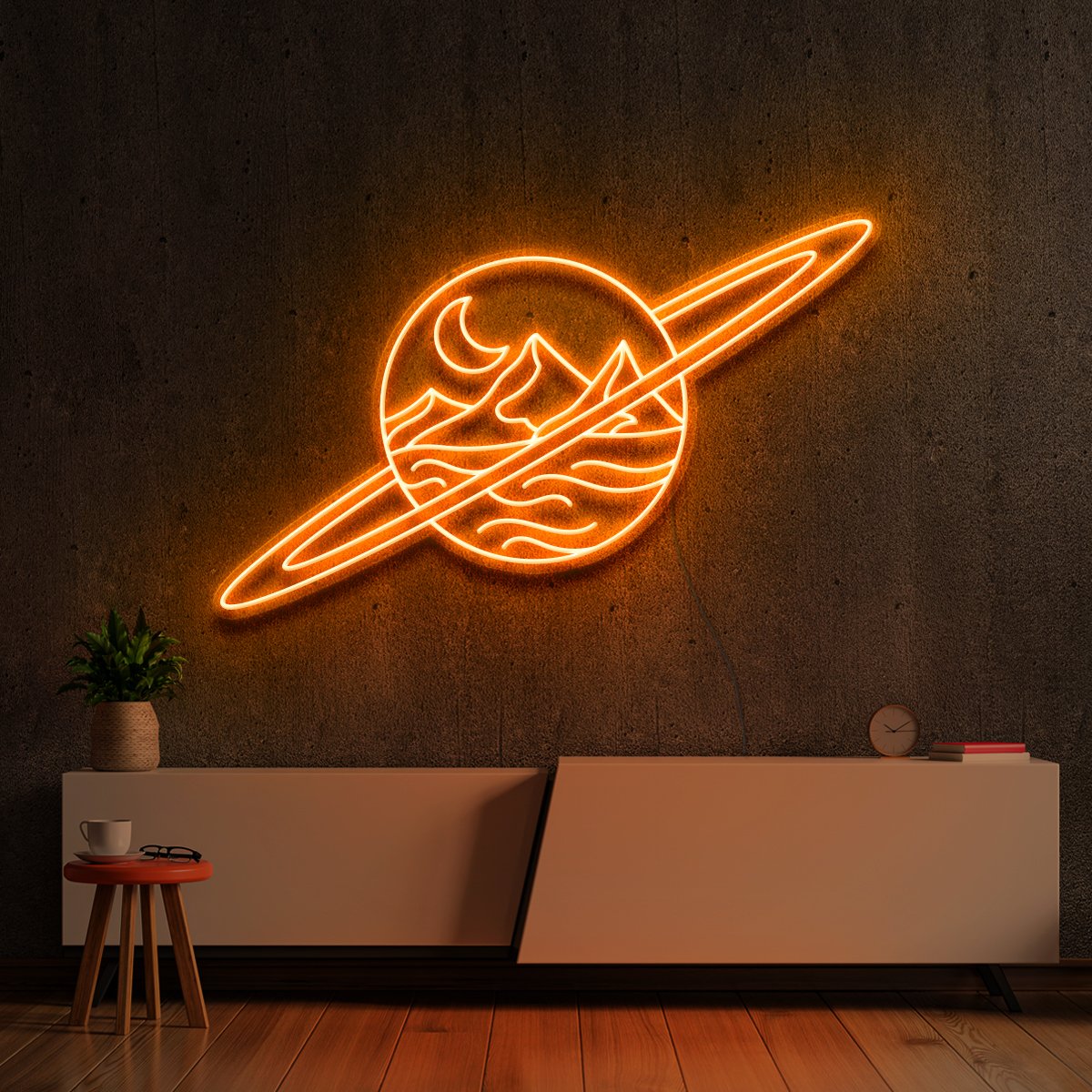 "Deserted Planet" Neon Sign by Neon Icons