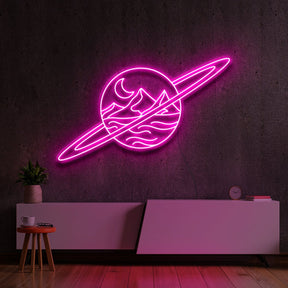 "Deserted Planet" Neon Sign by Neon Icons