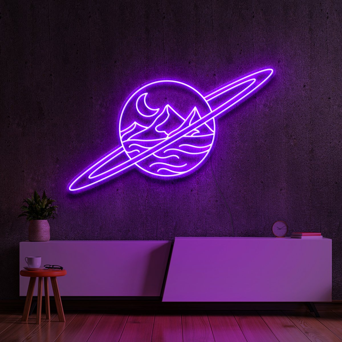 "Deserted Planet" Neon Sign by Neon Icons