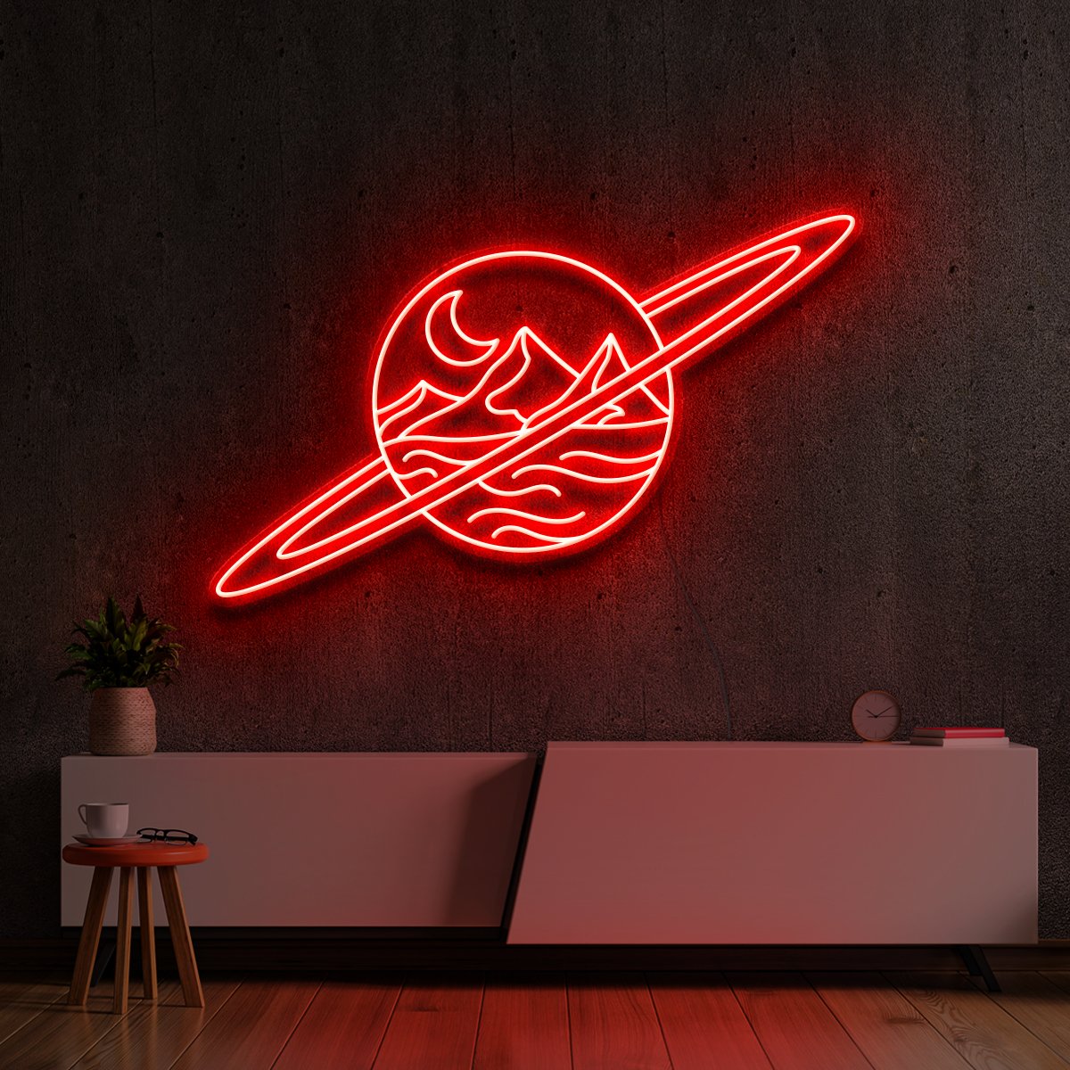 "Deserted Planet" Neon Sign by Neon Icons