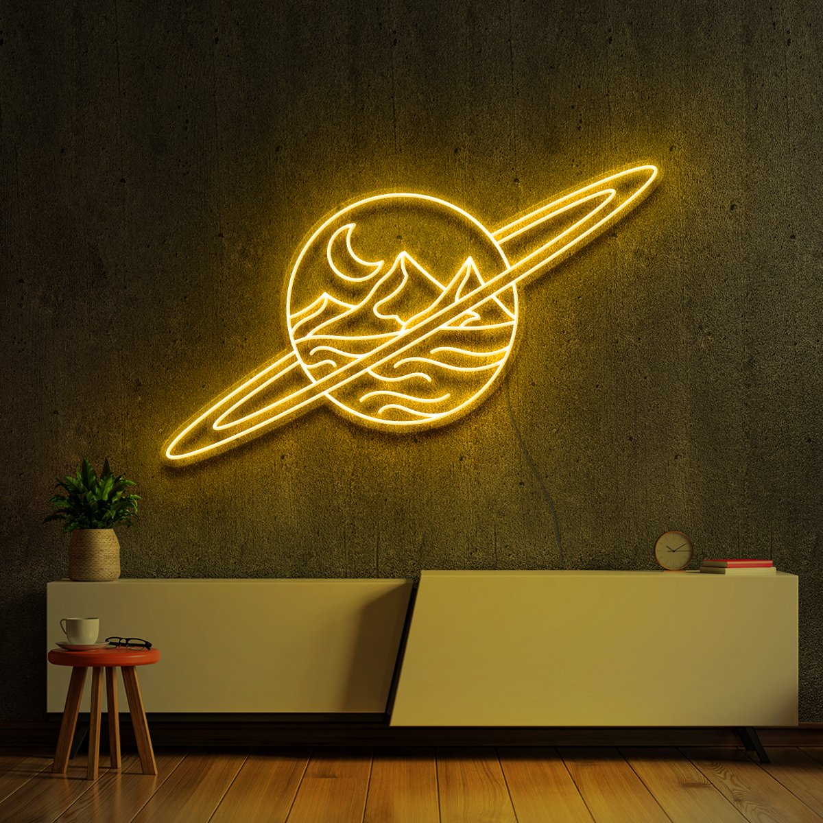 "Deserted Planet" Neon Sign by Neon Icons