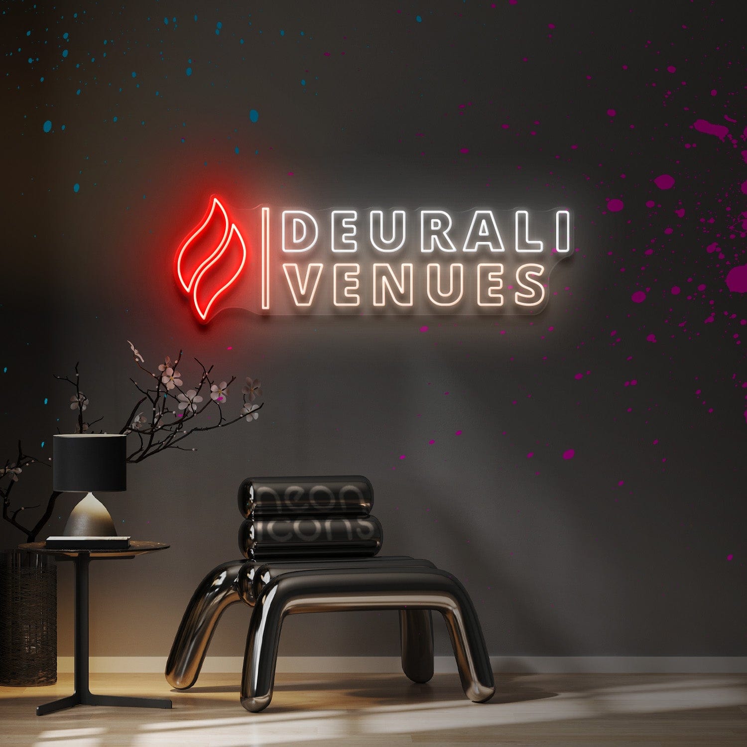 "Deurali Venues" Custom Neon Sign