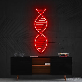 "DNA" Neon Sign 60cm (2ft) / Red / Cut to Shape by Neon Icons