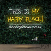 "Dogs In Town" Custom Neon Sign