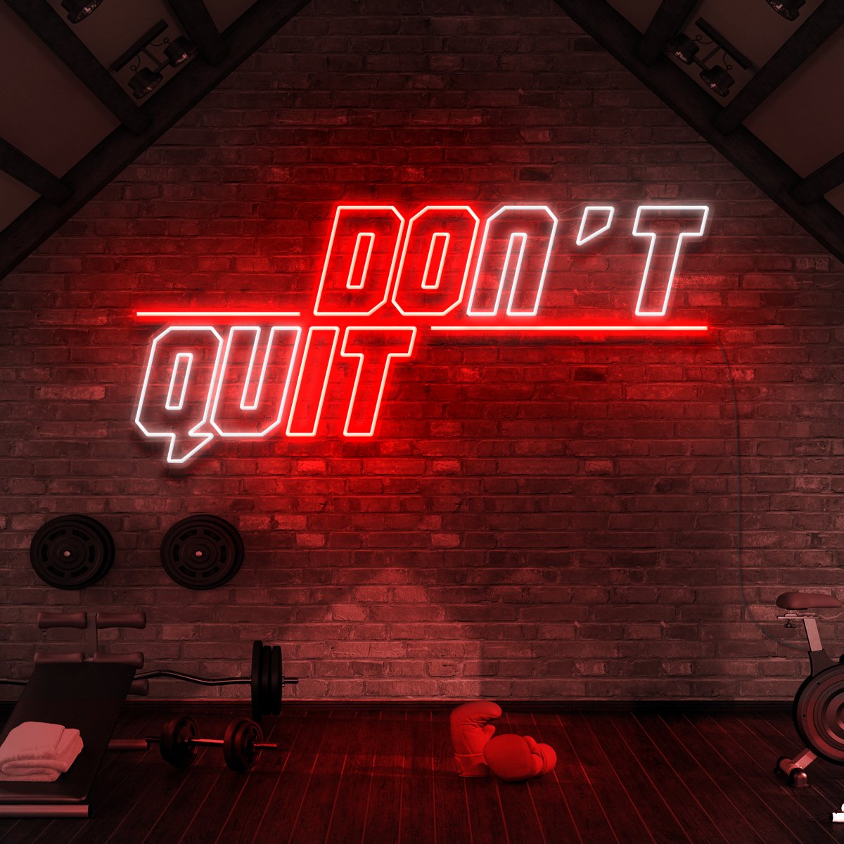 "Don't Quit (Do It)" Neon Sign for Gyms & Fitness Studios by Neon Icons