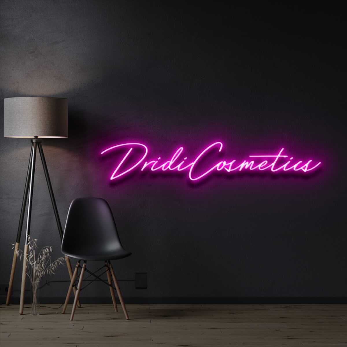 “Dridi Cosmetics” Custom Neon Sign