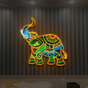 "Elephant" Custom Neon x Acrylic Artwork