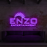 "Enzo Entertainment" Custom Neon Sign