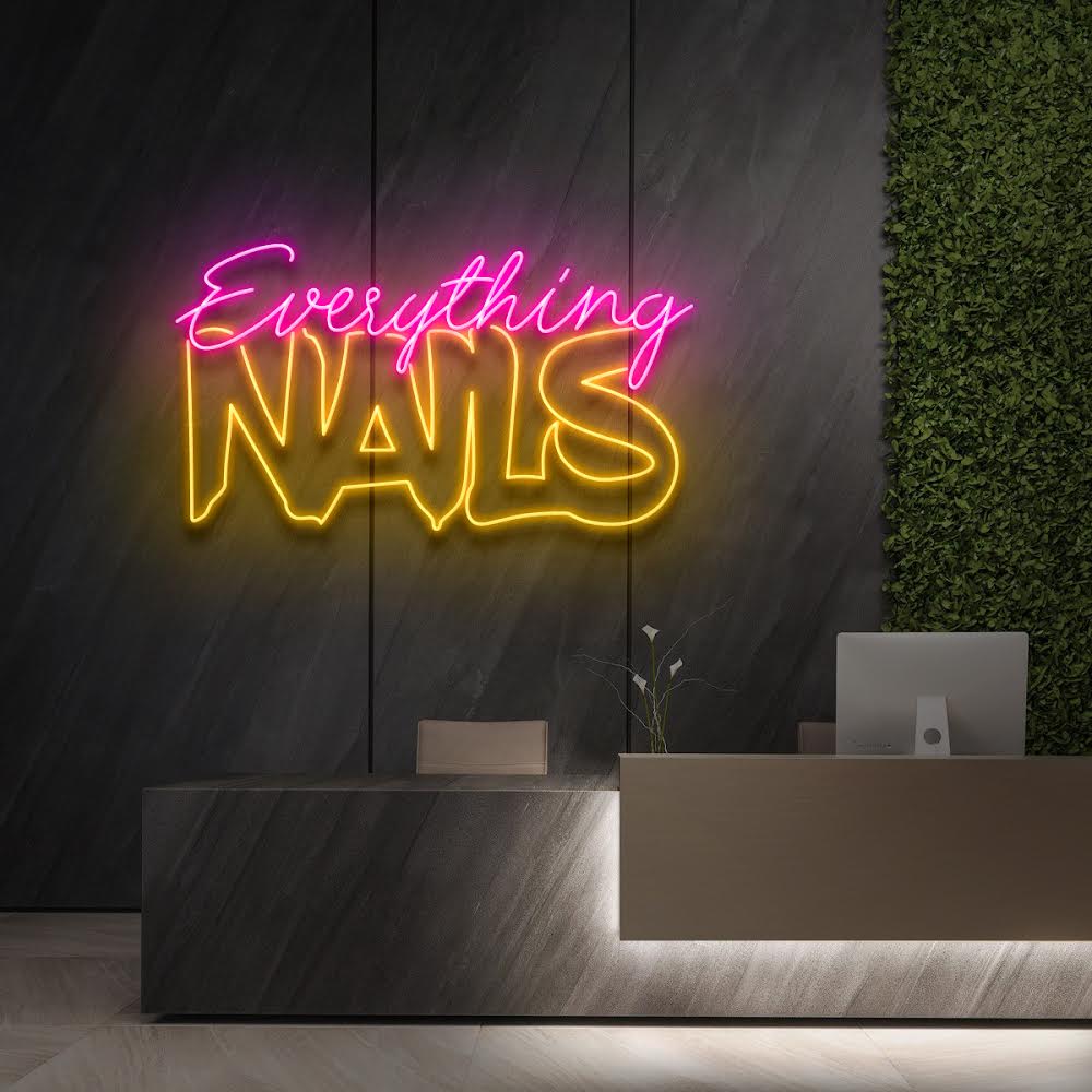 “Everything Nails" Custom Neon Sign