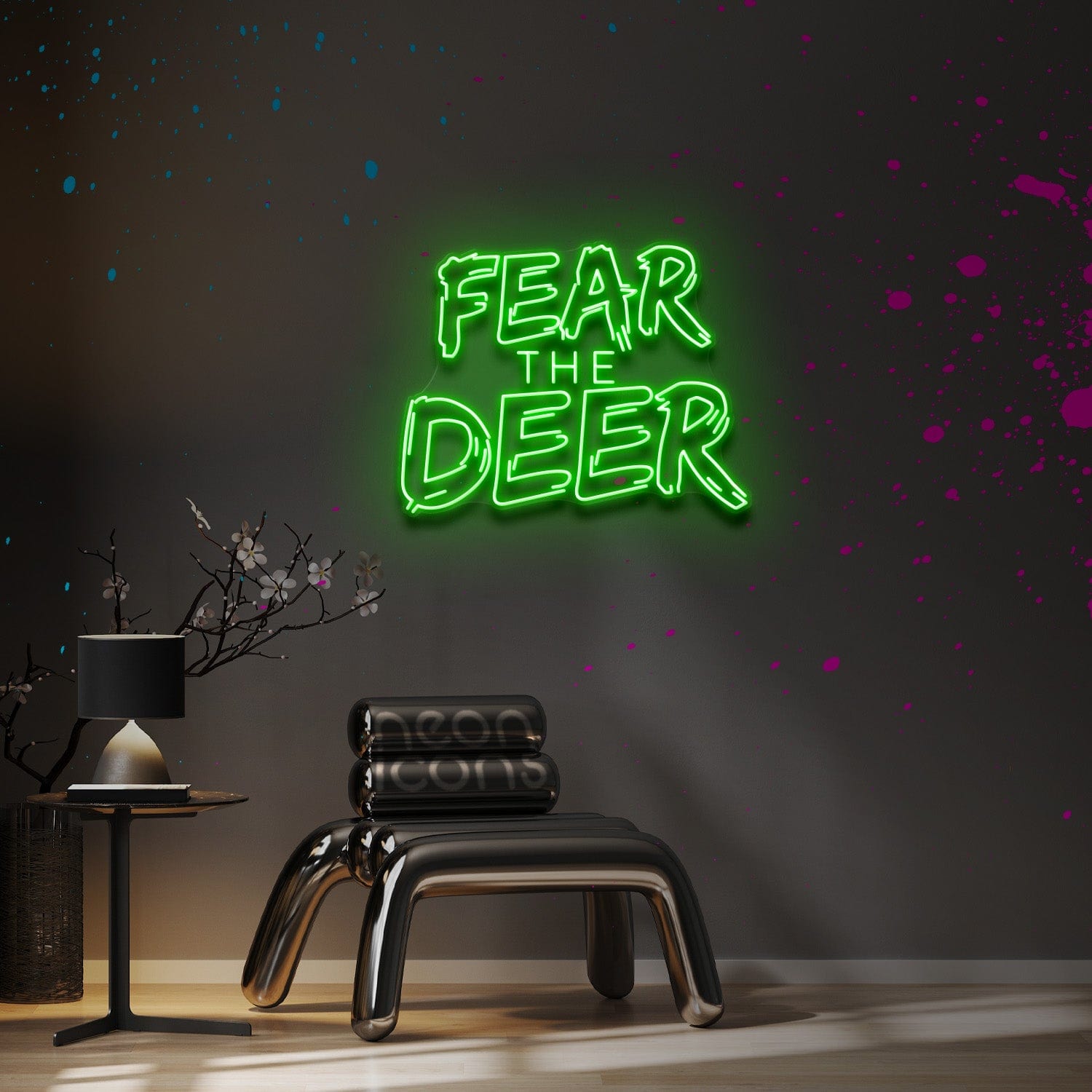 "Fear the Deer" Custom Neon Sign