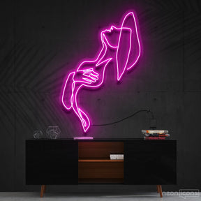 "Feeling Thyself" Neon Sign 90cm (3ft) / Pink / Cut to Shape by Neon Icons