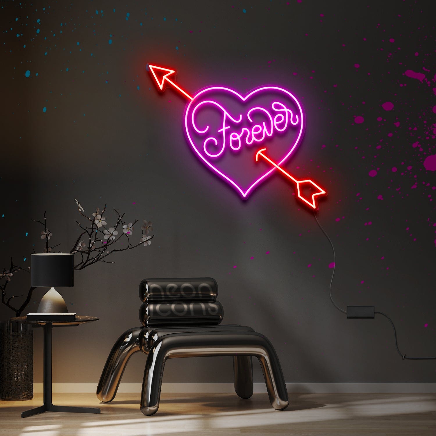 "Forever Lovestruck" Custom Neon Sign