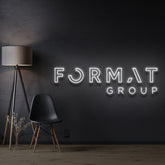 "Format Group" Custom Glass Neon Sign