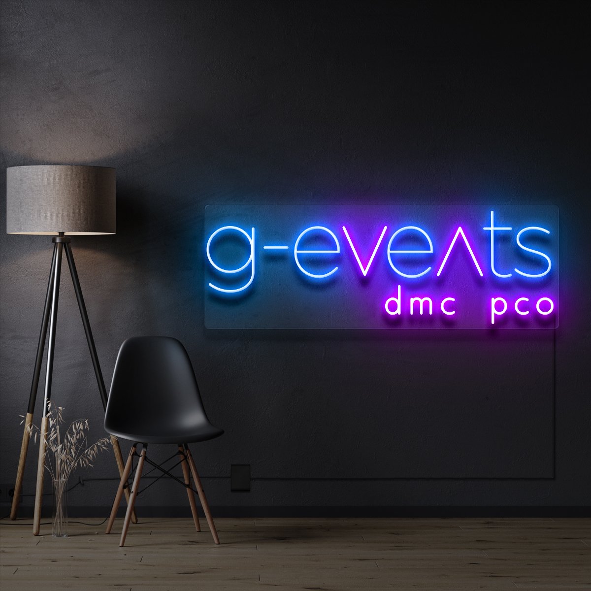 "G"Events" Custom Neon Sign