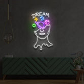 "Galaxy Brain Dream" Custom Neon Sign
