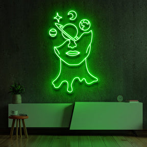 "Galaxy Brain" Neon Sign by Neon Icons