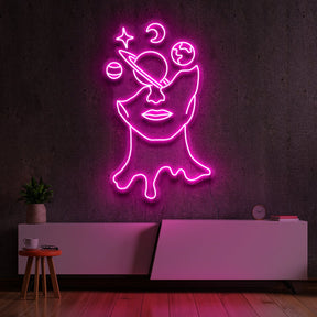 "Galaxy Brain" Neon Sign by Neon Icons