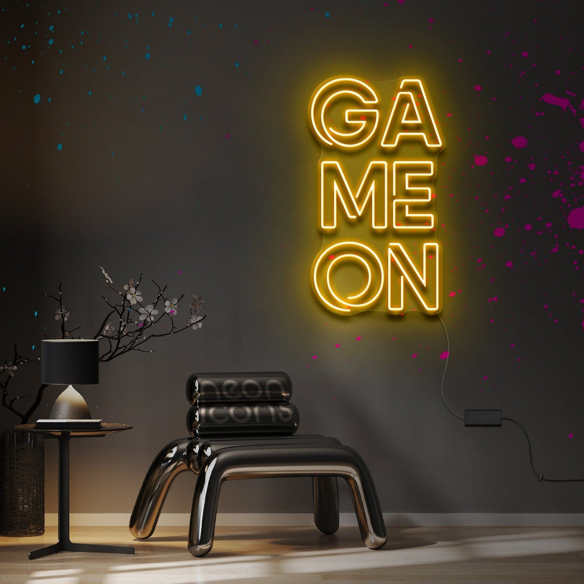 "Game ON" Custom Neon Sign