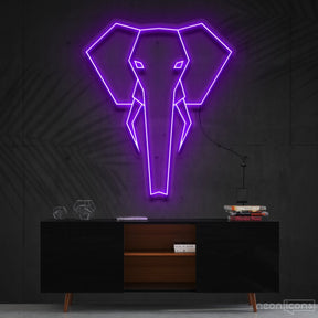 "Geometric Elephant" RGB Custom Neon Sign