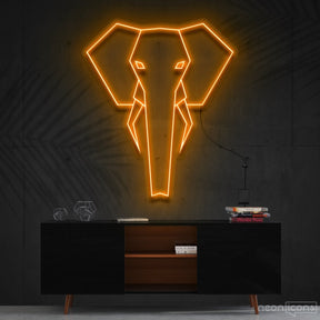 "Geometric Elephant" RGB Custom Neon Sign