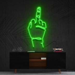 "Go F**k Yourself" Neon Sign 60cm (2ft) / Green / Cut to Shape by Neon Icons