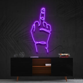 "Go F**k Yourself" Neon Sign 60cm (2ft) / Purple / Cut to Shape by Neon Icons