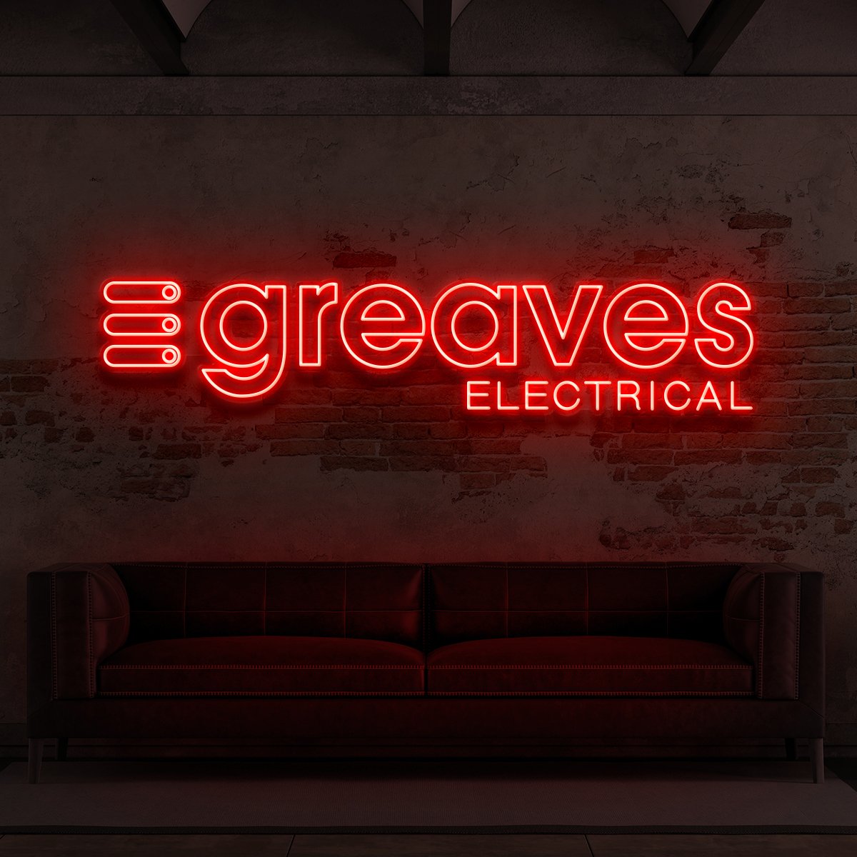 "Greaves Electrical" Custom Neon Sign