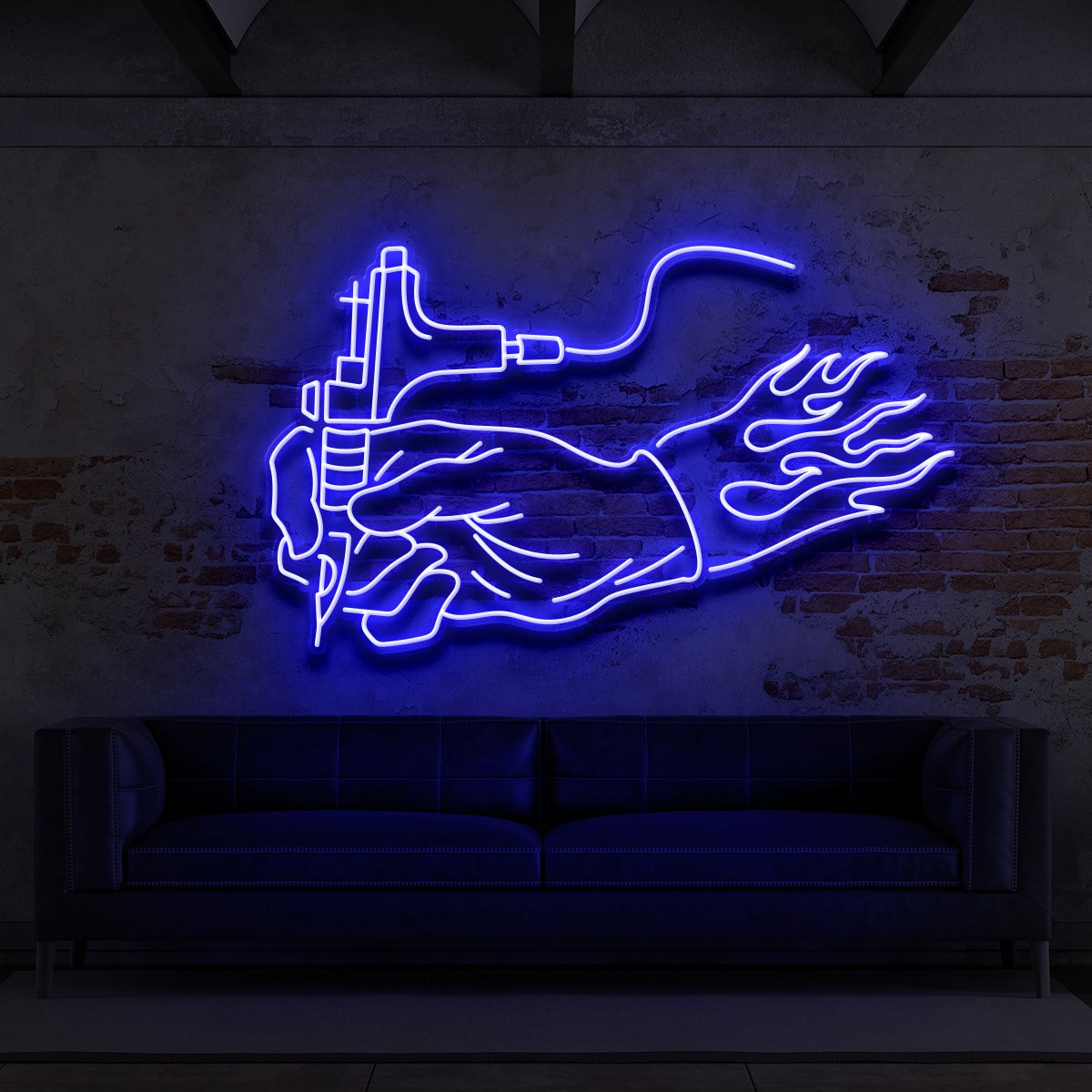 "Hand of an Artist" Neon Sign for Tattoo Parlours by Neon Icons