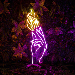 "Hand of Passion" Neon Sign