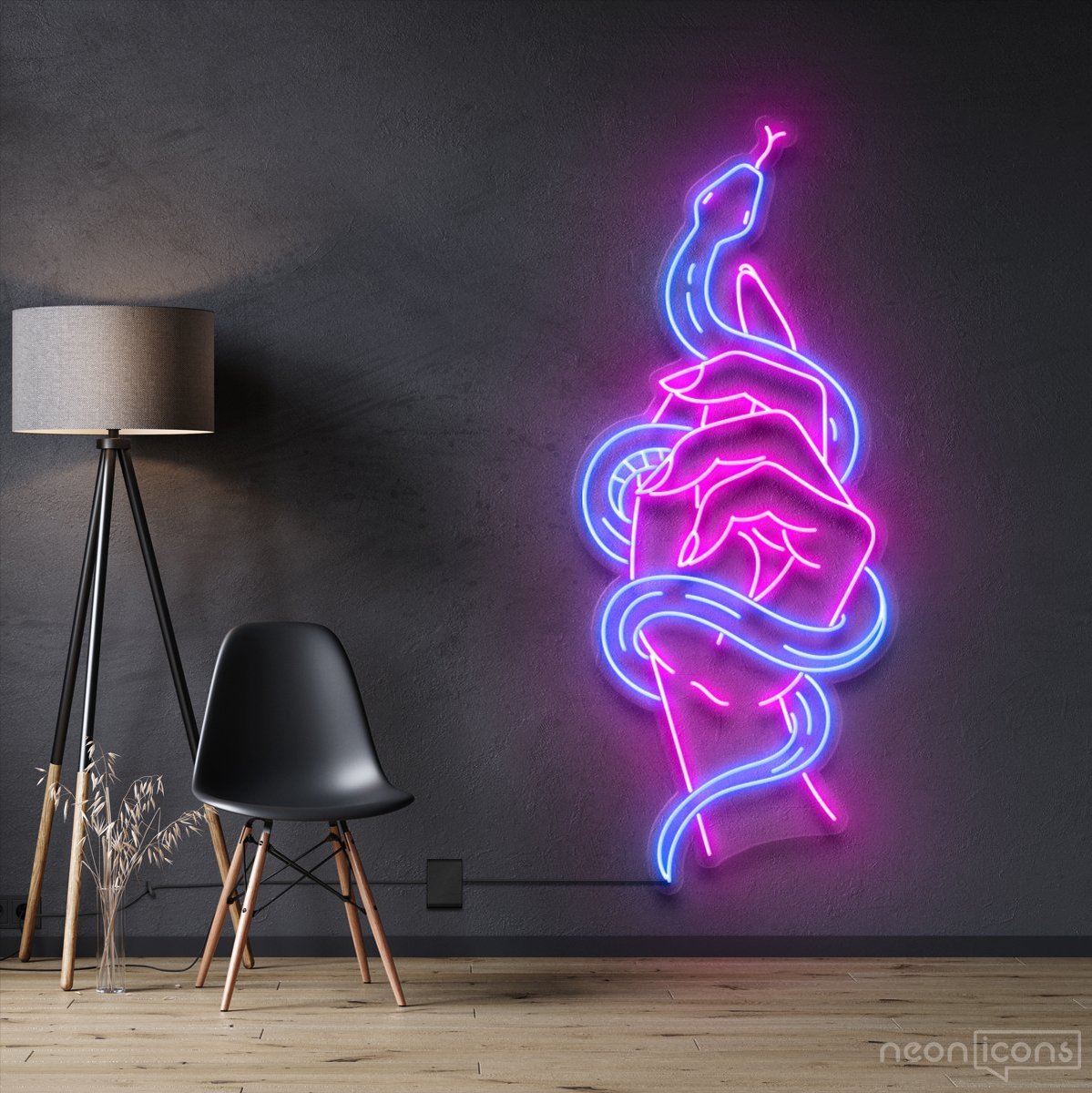 "Hand of Temptation" Neon Sign