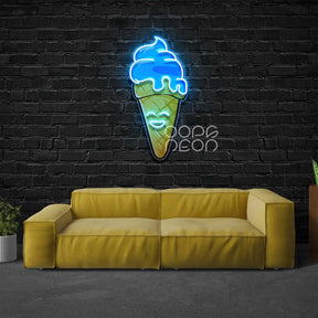 "Happycream Cone V1" Neon x Acrylic Artwork