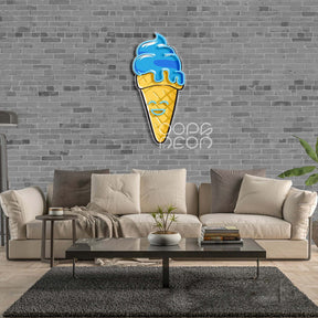 "Happycream Cone V1" Neon x Acrylic Artwork