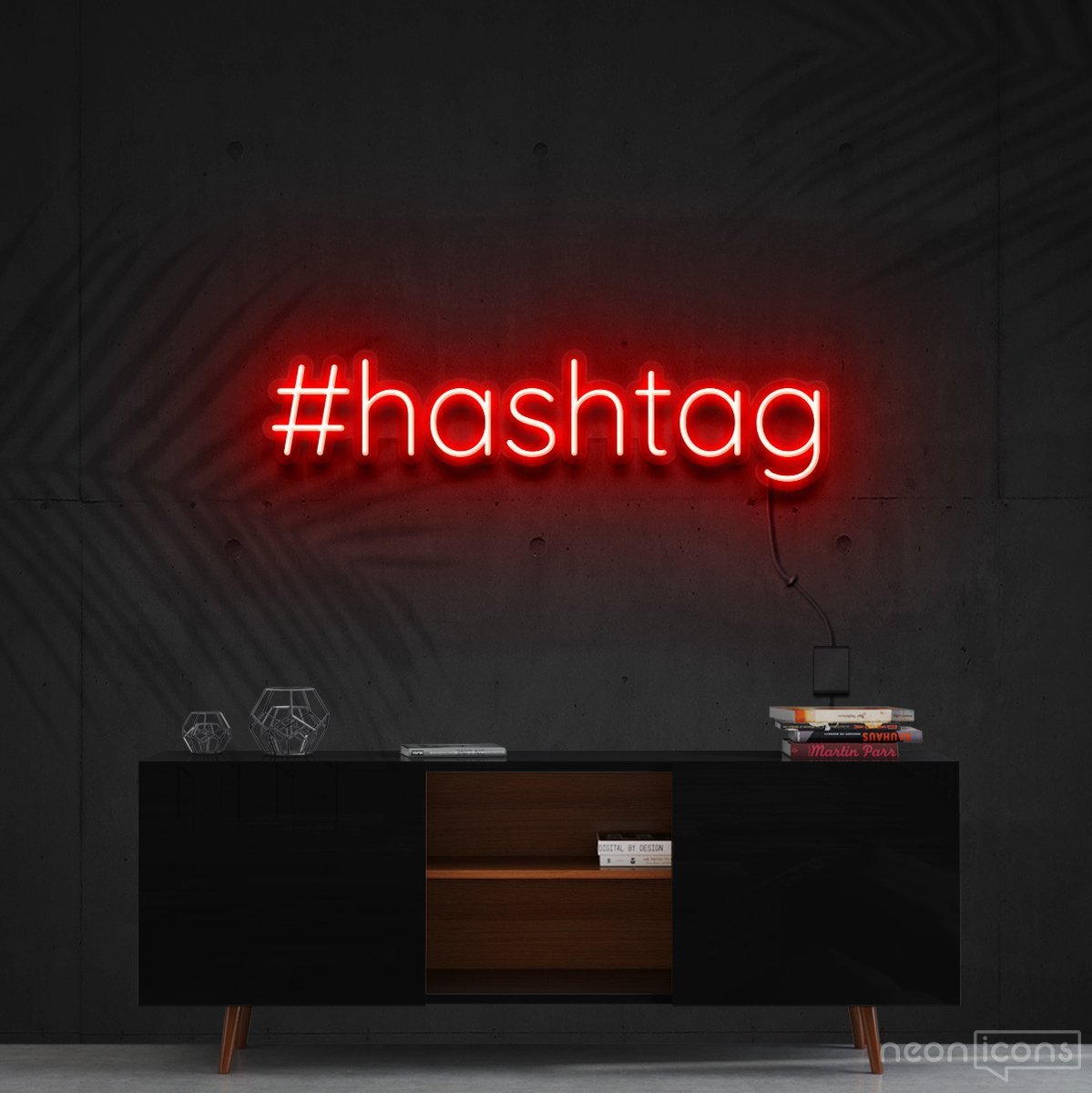 "#Hashtag" Neon Sign