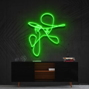 "Haute Couture" Neon Sign 90cm (3ft) / Green / Cut to Shape by Neon Icons