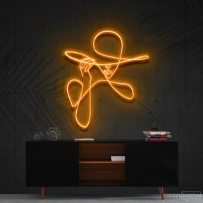 "Haute Couture" Neon Sign 90cm (3ft) / Orange / Cut to Shape by Neon Icons