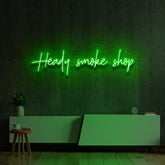 "Heady Smoke Shop" Custom Neon Sign