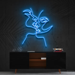 "Heat of the Moment" Neon Sign 90cm (3ft) / Ice Blue / Cut to Shape by Neon Icons