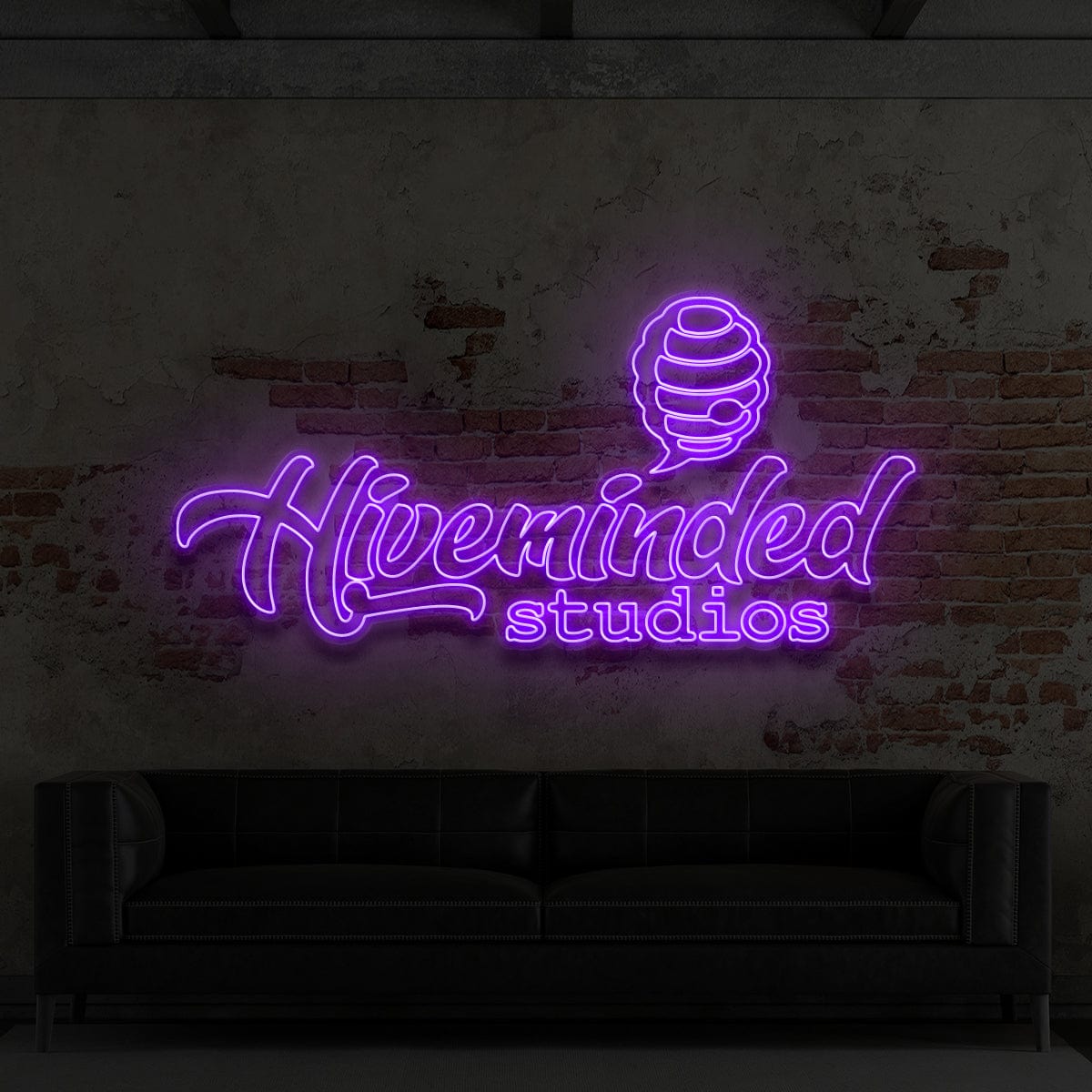 "Hiveminded Studios" Custom Neon Sign