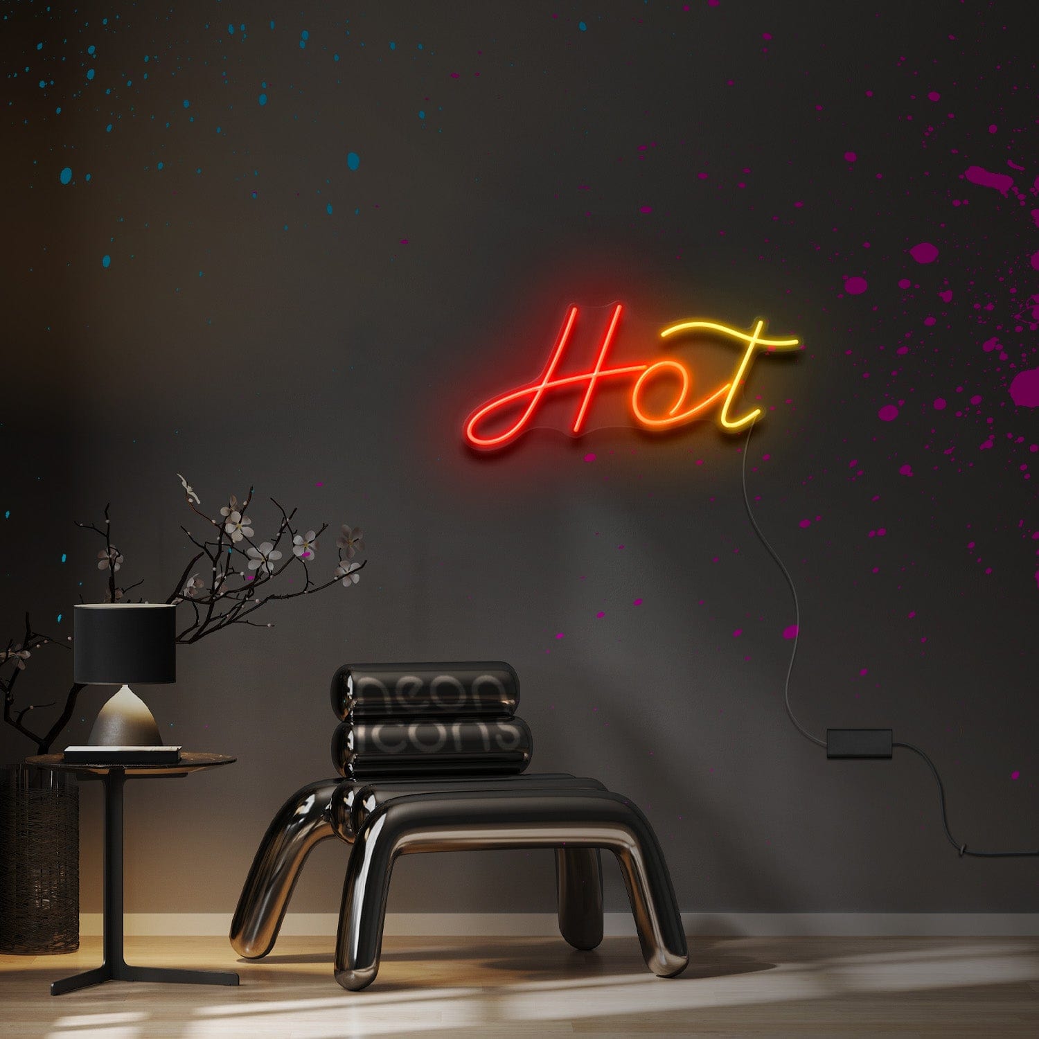 "Hot" Custom Neon Sign