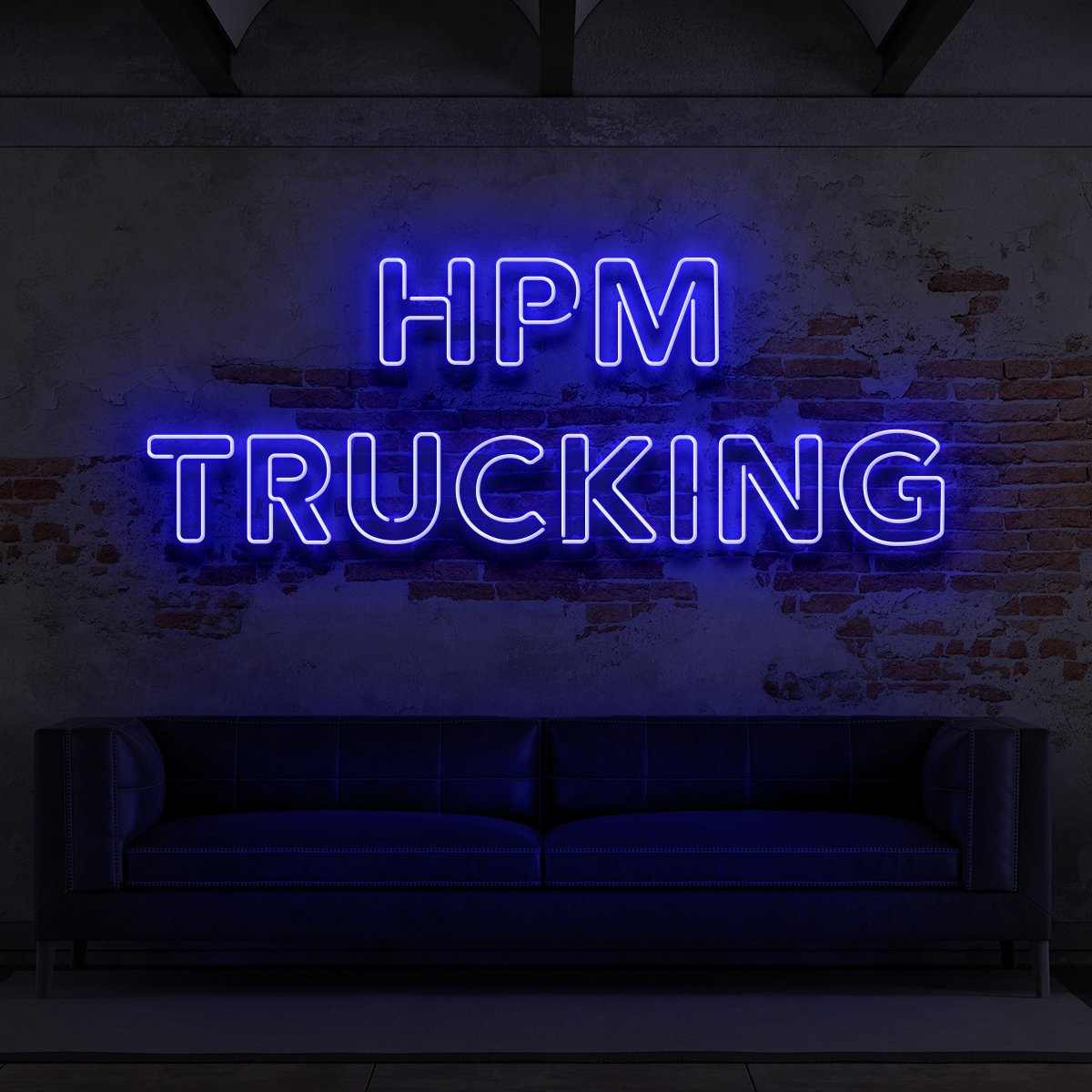 "HPM Trucking" Custom Neon Sign