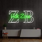 "Hulk Zone" Custom Neon Sign