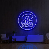 "It 2 Tru" Custom Neon Sign 2ft x 2ft / Blue / LED Neon by Neon Icons