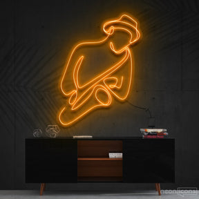 "Jazz Vibes" Neon Sign 90cm (3ft) / Orange / Cut to Shape by Neon Icons