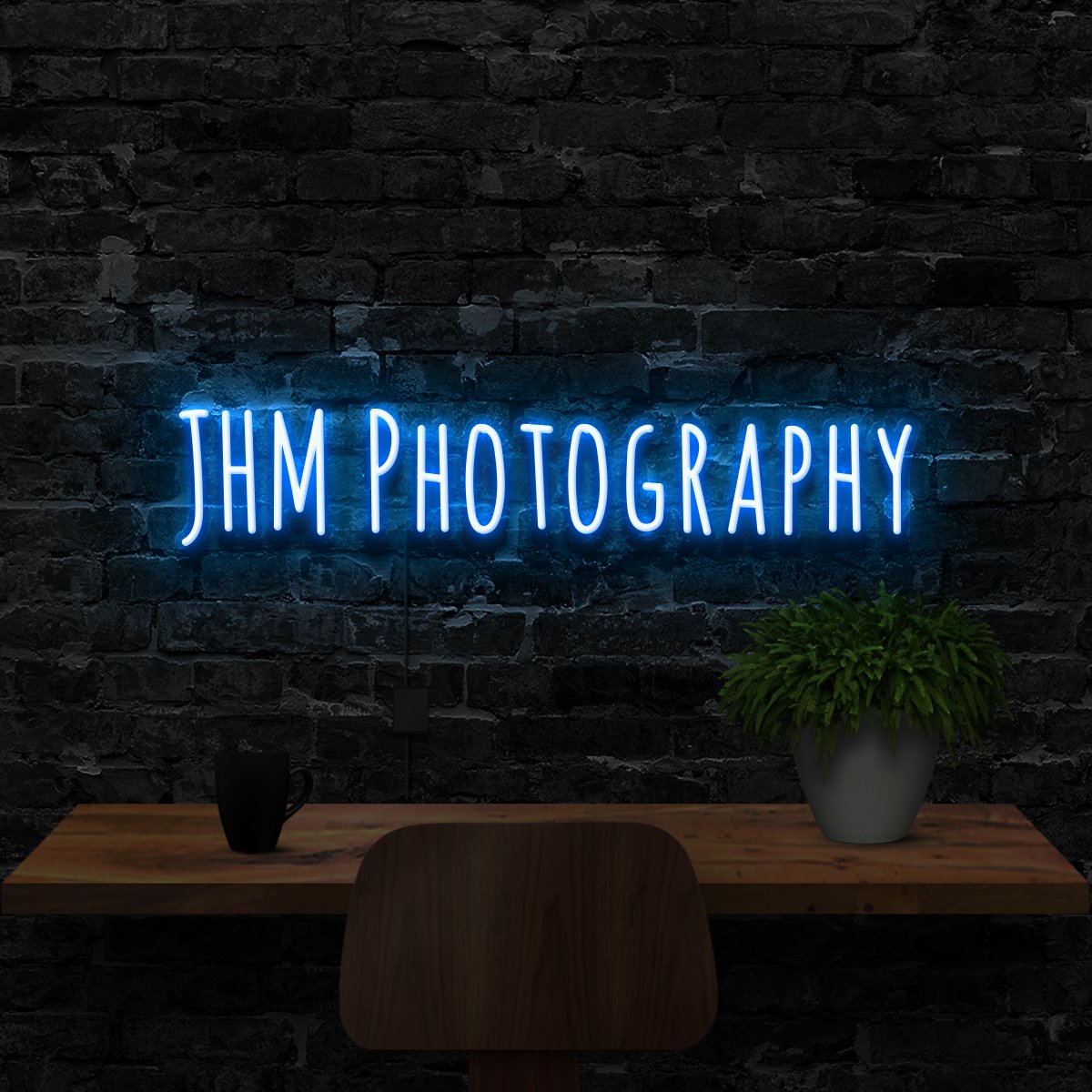 "JHM Photography" Custom Neon Sign