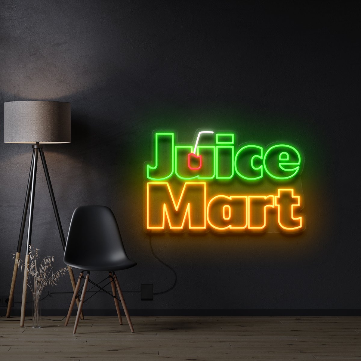 "Juice Mart" 2 x Custom Neon Signs