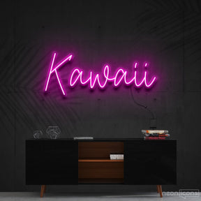 "Kawaii" Neon Sign 60cm (2ft) / Pink / Cut to Shape by Neon Icons