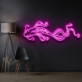 "Koi Fish" Pet Neon Sign 90cm / Pink / Cut to Shape by Neon Icons