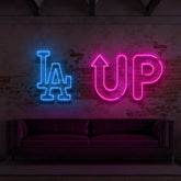 "LA & UP" 2 x Neon Signs