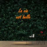 "La Vie Est Belle" Custom Neon sign